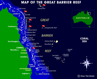 Map of the Great Barrier Reef, Australia (click to enlarge in a new window)